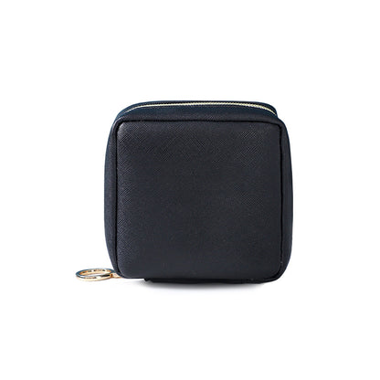 PU Leather Zipper Makeup Bag Handle Bag Lipstick Storage Pouch