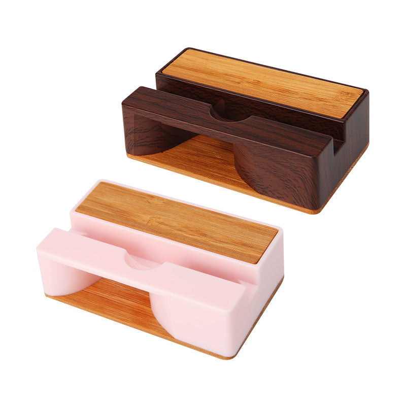 Cell Phone Stand W/Sound Amplifier Natural Bamboo Wooden Desktop Mobile Phone Holder (Sound Stand)