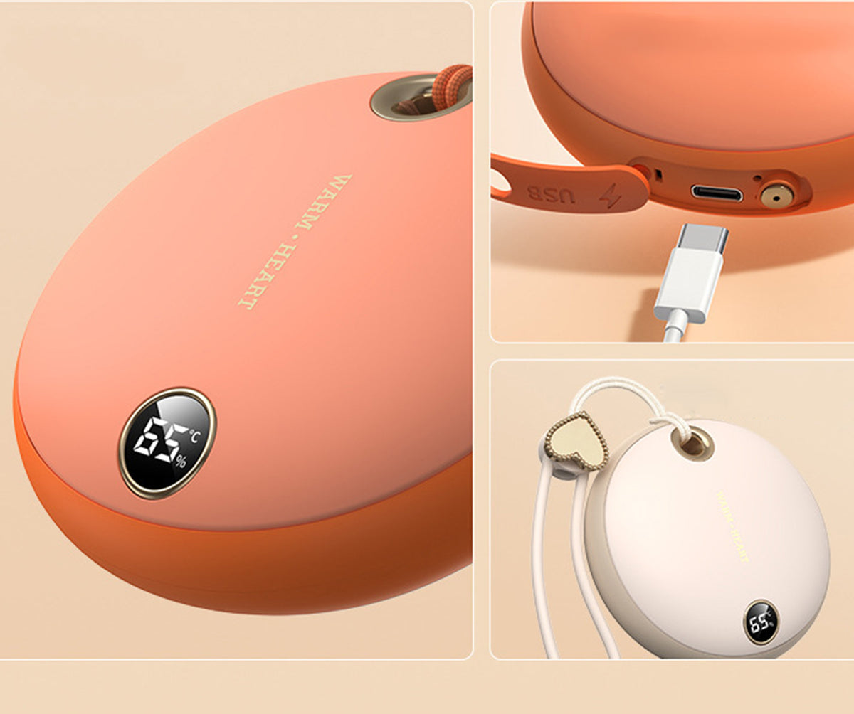 Portable Rechargeable Round Electric Hand Warmers 5,000mAh