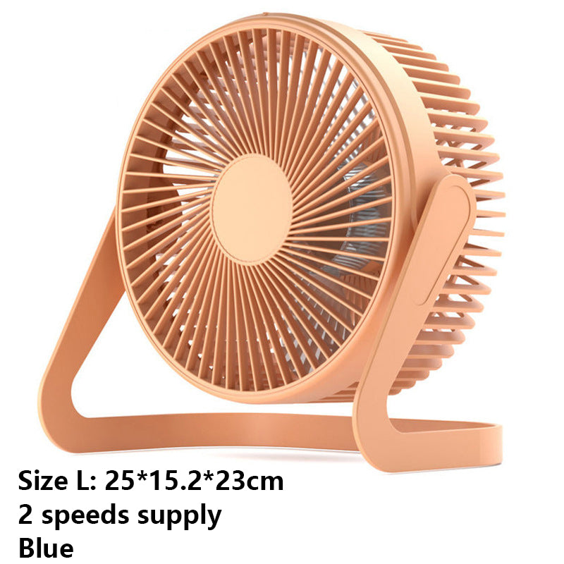 8" Plug-in Desk Fan USB Fan 2 Level Speed Adjustable Fan(Size L)