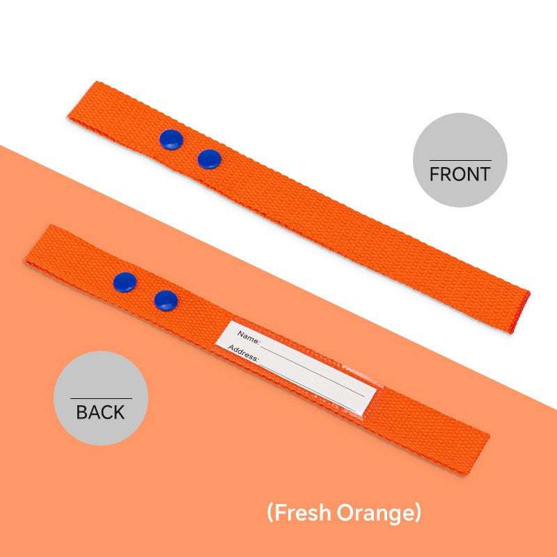 Cotton Luggage Strap Travel ID Tag Bag Claim Tag Airline Bag Tag with Back Info Card