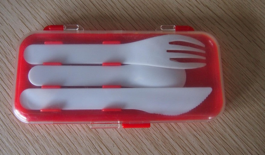 3-In-1 Plastic Knife Fork Spoon Set