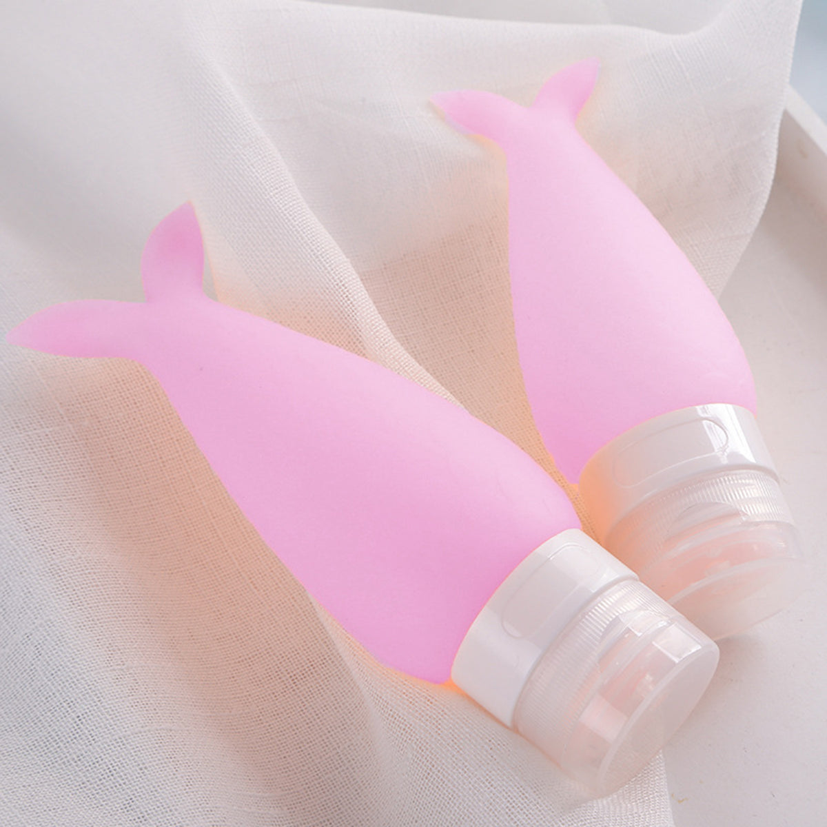 3 OZ Travel Split Bottles TSA Approved with Label Silicone BPA Free Refillable Cosmetic Container