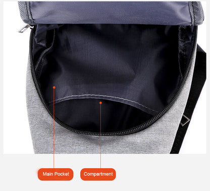 Men's Oxford Sling Bag Chest Crossbody Shoulder Bag