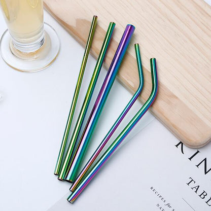 Stainless Steel Straws (9.5''L x 5/16'')