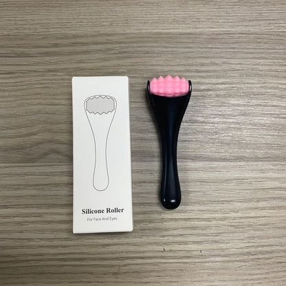 Mini Silicone Face Roller Eye Cream Applicator Facial Massager Roller for Wrinkles & Puffiness