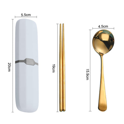 Travel Stainless Steel Chopsticks Spoon Cutlery Set