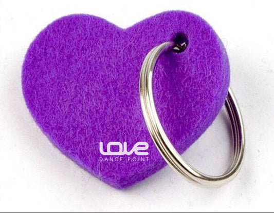 Heart Shaped Felt Key Chain