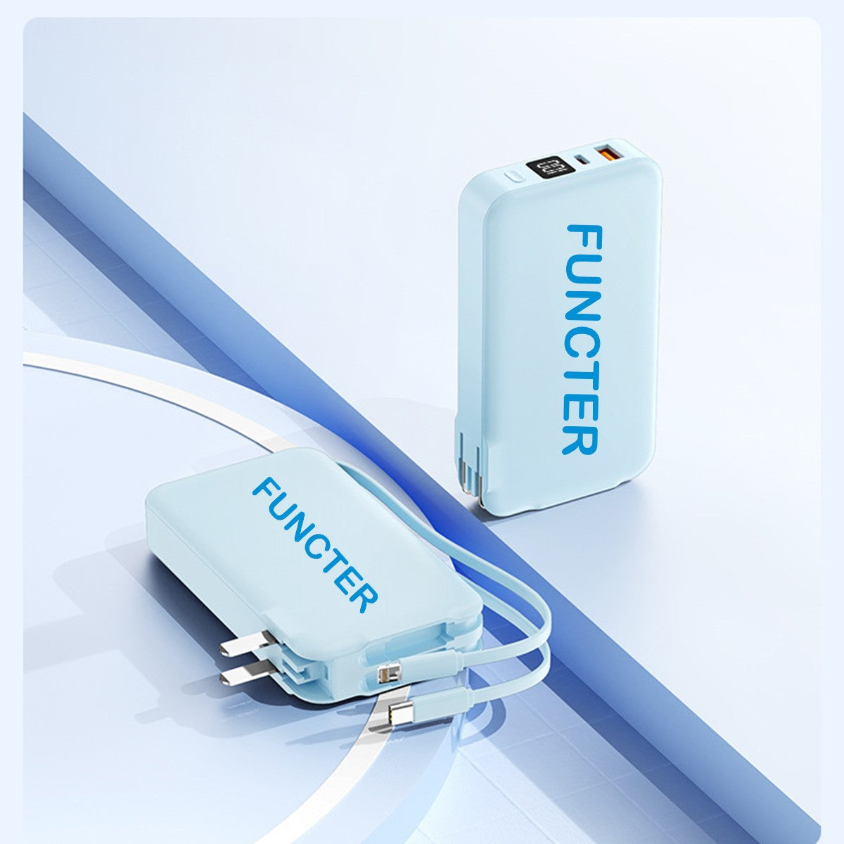 AC Plug Power Bank Fast Charging Power Bank 10000 mAh