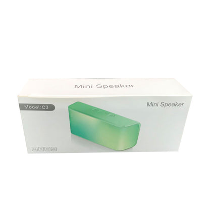 800 mAh Square Portable Mini Speaker-Full Printed On Front