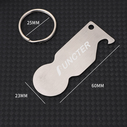 Portable Metal Token Keychain for Women Men Grocery Shopping Cart