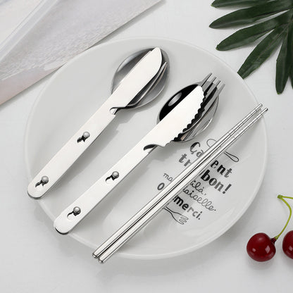 3-Piece 304 Stainless Steel Flatware Tableware Set W/PE Box