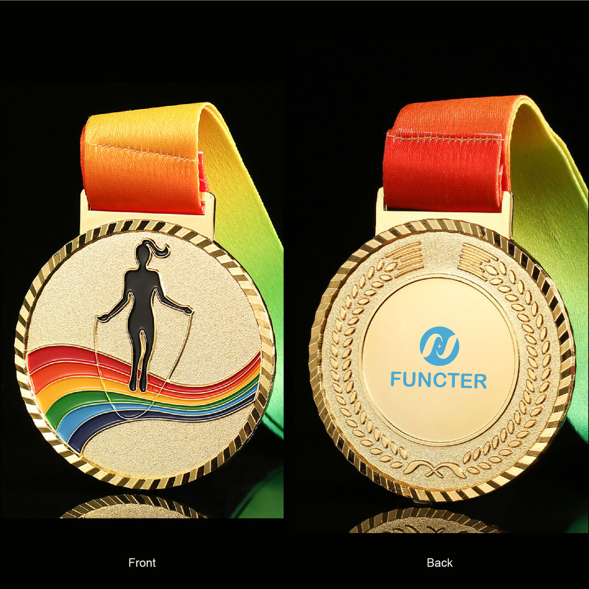Rope Skipping Award Medal Winner Medallion for Athletic Sports, Competitive Sports