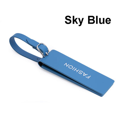 Magnetic Microfiber Luggage Tag Personalizable Travel ID Tag