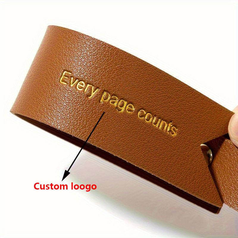 PU Leather Bookmark Classic Stitched Bookmark Page Markers Reading Gifts