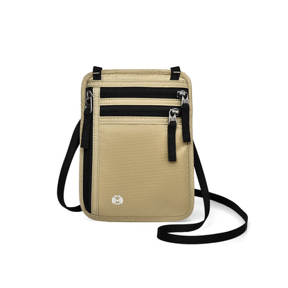 Water Resistant RFID Passport Holder Bag Travel Neck Wallet