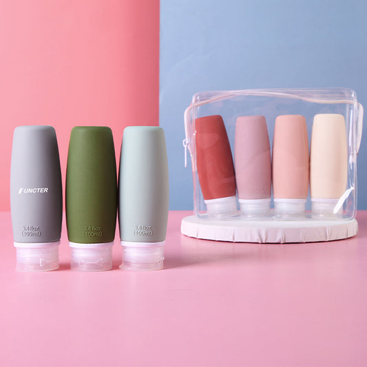3.4OZ Silicone Travel Bottle Set (4 Pcs Set)