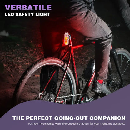 Outdoor Running Light Personal Alarm Clip Self-defense Keychain
