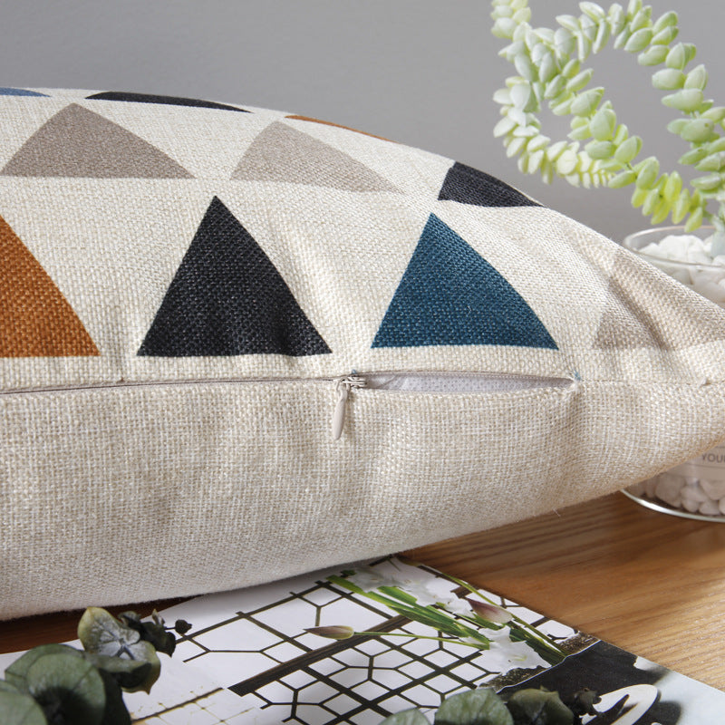 Full Printed 11.8 x 19.7" Premium Square Linen Throw Pillowcase With Hidden Zipper