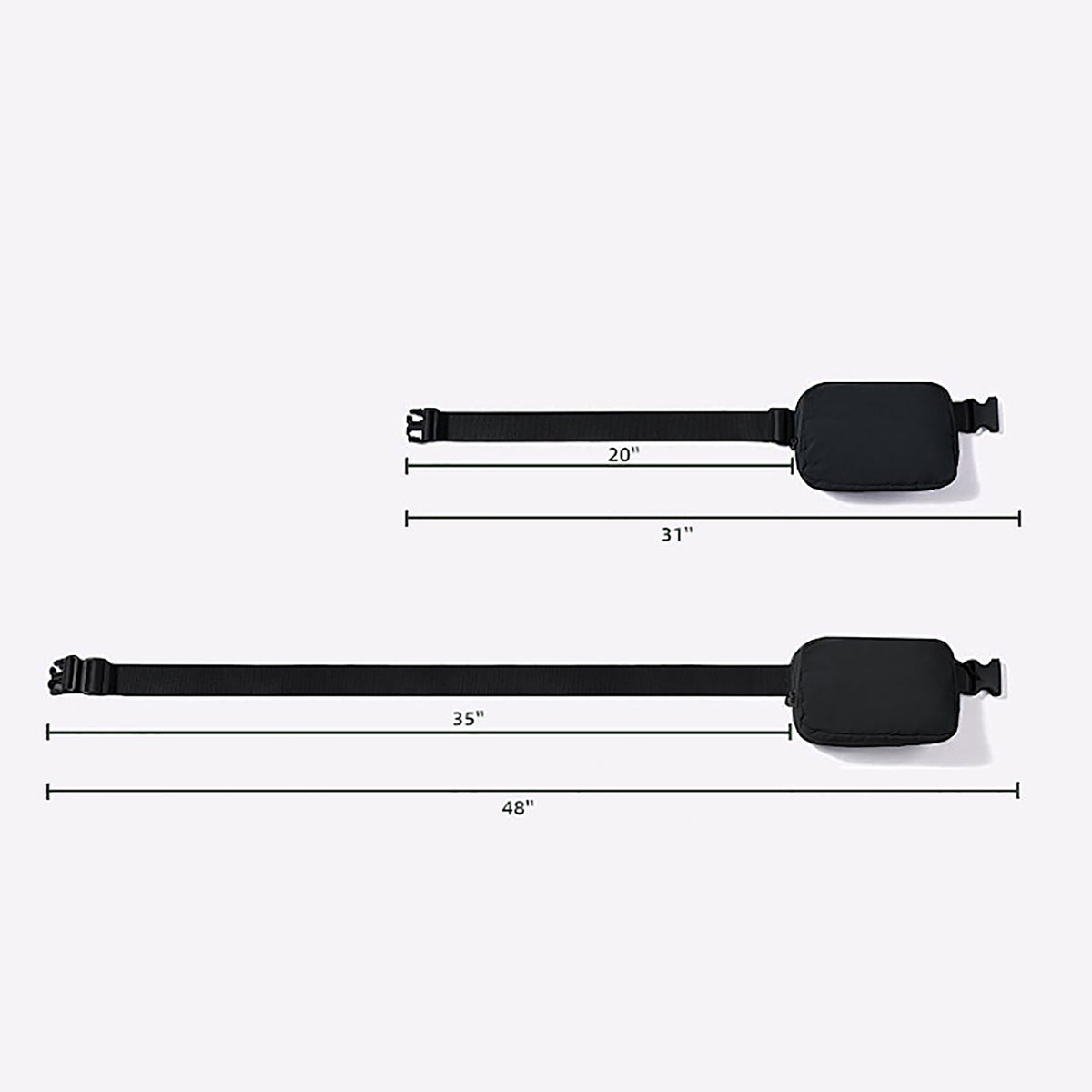 Nylon Waist Bag Fanny Pack Crossbody Bag Belt Bag with Adjustable Strap