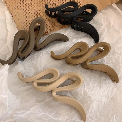 5.12" Wave Claw Clips, Large Non-Slip Hair Accessories for Girls Thick Hair