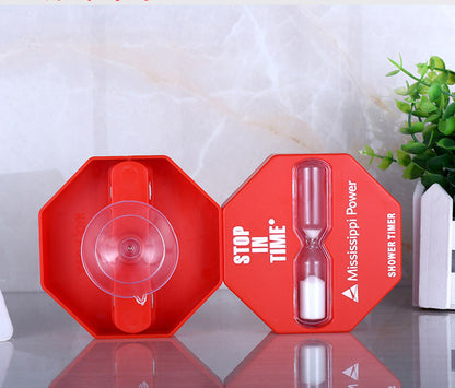 5 Minutes polygon shape Shower Hourglass Shower Timer Sand Timer W/ Sucker