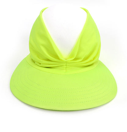 Womens Sun Visor Hat Wide Brim Summer Sun Hats UPF 50+ UV Protection Beach Hats Foldable Golf Visor