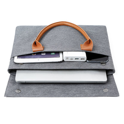 15" Water Resistant Oxford Coth Laptop Tote Bag Briefcase Laptop Sleeve With Carrying Handle