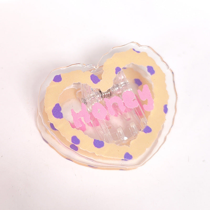 Acrylic Paper Photo Album Memo Clip Bag Binder Sealing Clips Food Bag Clamp -Two Sides Printing