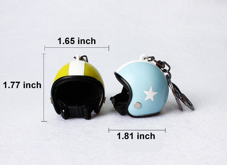 Custom Flower Motorcycle Helmet Keychain Phone Pendant Bag Keyring Bag Pendant Charm Accessories
