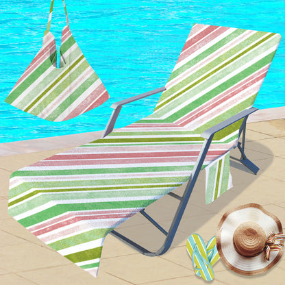 Microfiber Pool Chair Cover Soft Beach Chair Towel for Outdoor Beach Furniture