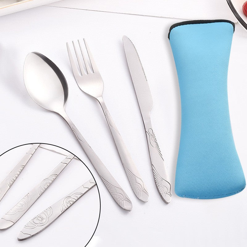 304 Stainless Steel 3 Piece Tableware Set
