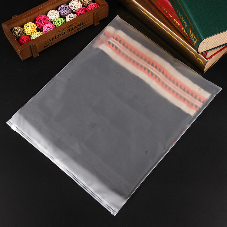 17.8 x 23.7" Matte Frosted Storage Bag Waterproof Zip-Lock Seal Storage Bag Makeup Packing Pouch