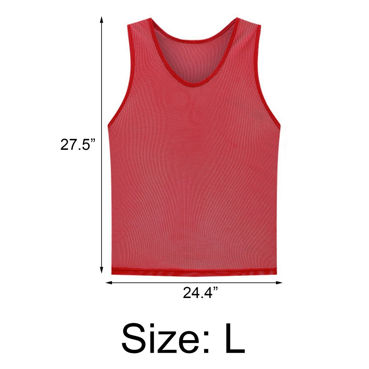 Custom Mesh Polyester Scrimmage Practice Vests Soccer Bib for Adult-Size L
