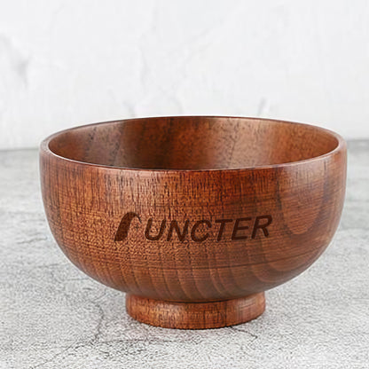 12 oz. Jujube Wood Rice Bowl & Salad Bowl - Customizable Option
