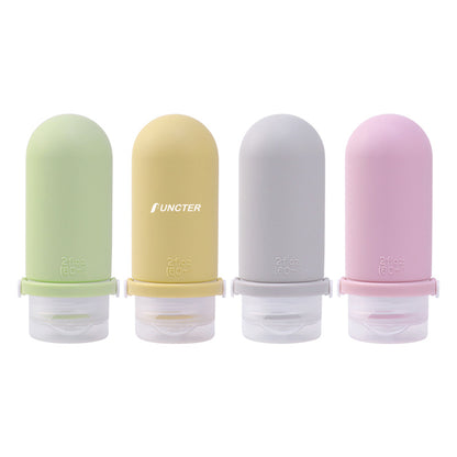 2 OZ Travel Bottles Set For Toiletries, Silicone Travel Shampoo and Conditioner Bottles (4 Pcs Set)