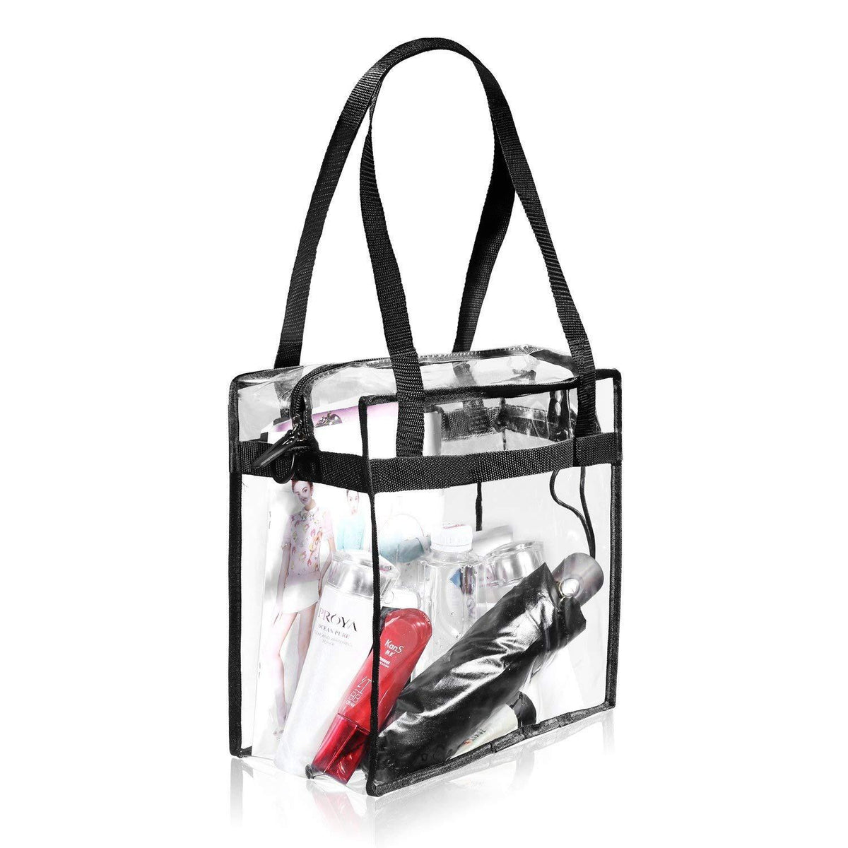 Clear PVC Shopping Bag Single Shoulder Bag Tote Bag