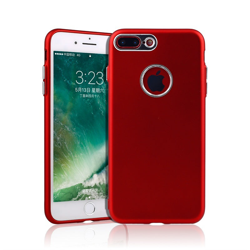 5.5" Metal Paint Full Cover Phone Case For phone 8 Plus