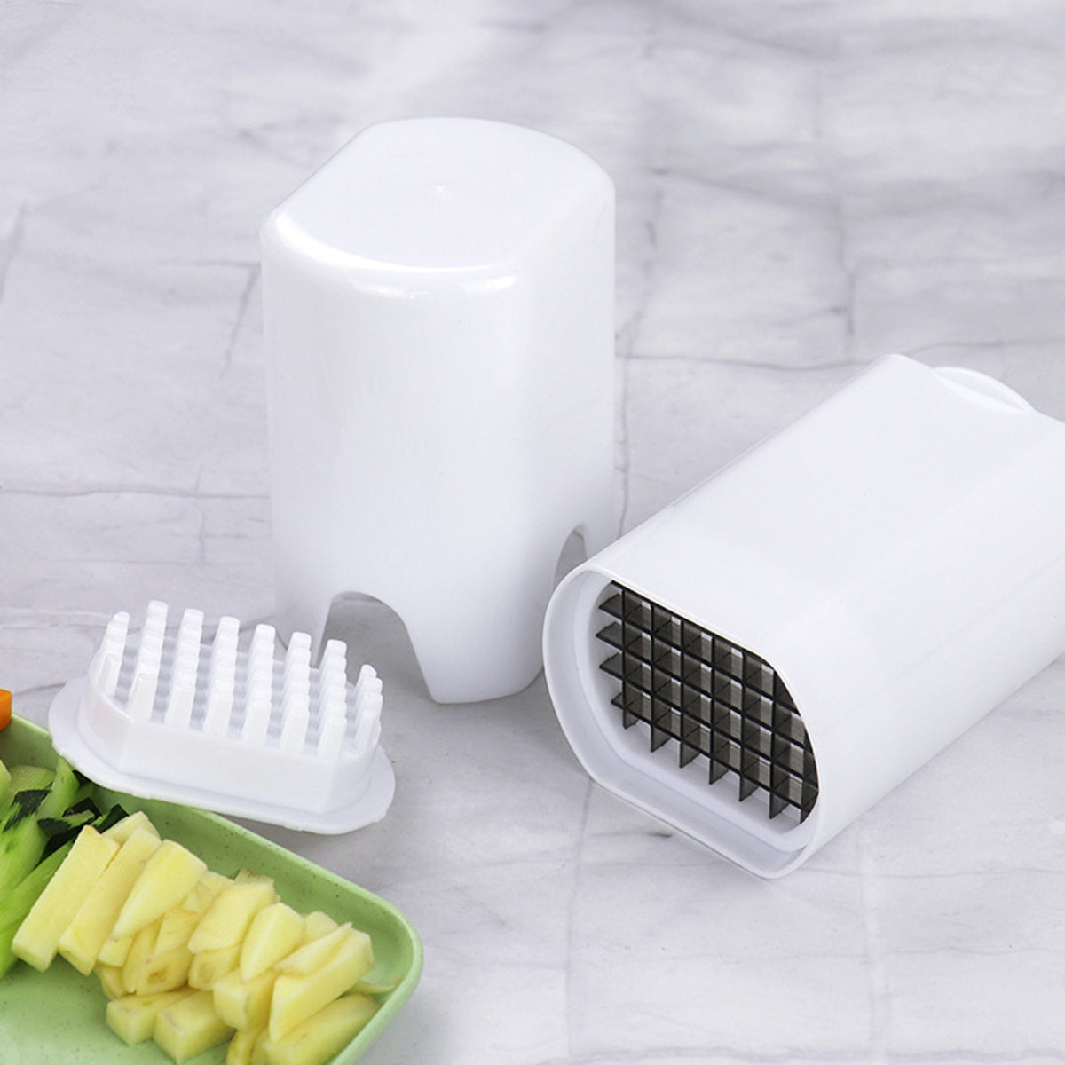 French Fry Cutter Natural Cut Rapid Slicer Vegetable Dicer Potato Tool Food Dicer Veggie Dicer