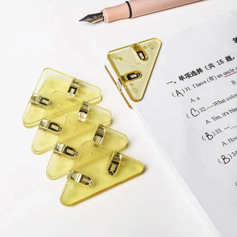 Triangle Book Corner Paper Clip Book Clips Prevent Books From Curling Clip Bookmark