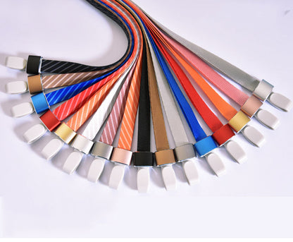 17" Colorful Stripe Nylon Lanyard