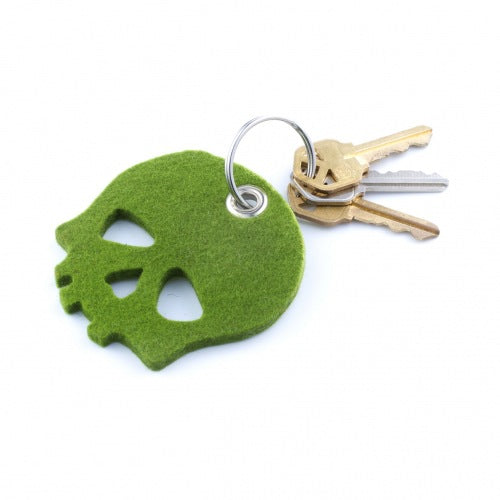 Skull Shaped Felt Key Chain