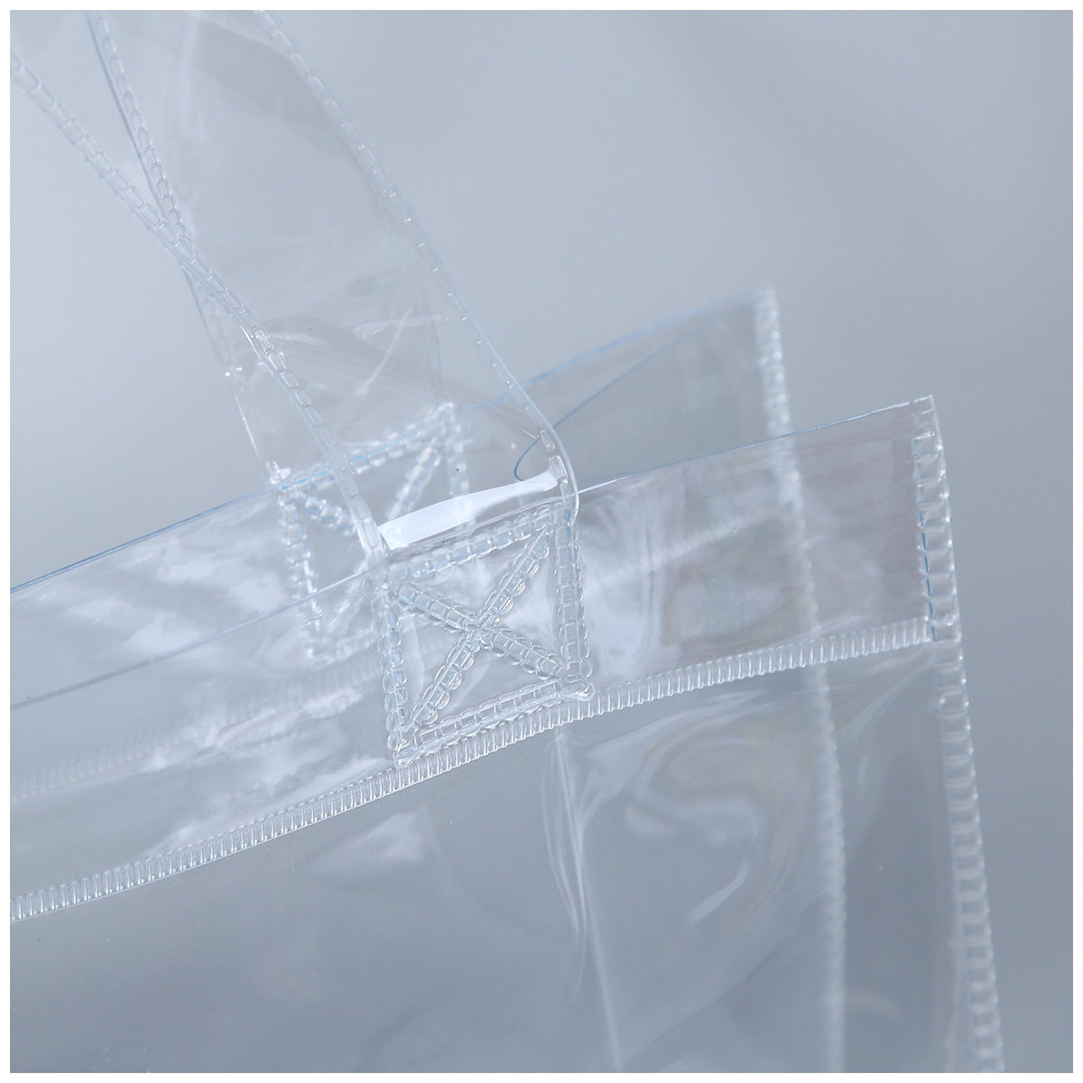 PVC Transparent Tote Bag Clear Shoulder Bag Stadium Approved Bag