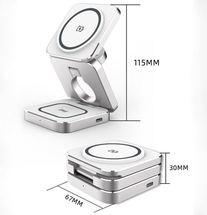 Magnetic Foldable 3" 1 Wireless Charging Station