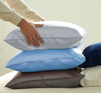 20 x 30" Premium 19 Momme Square 100% Mulberry Silk Throw Pillowcase With Hidden Zipper
