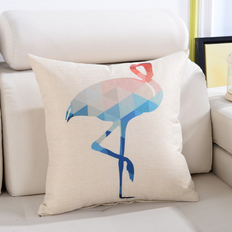 Full Printed 15.8 x 15.8" Premium Square Linen Throw Pillowcase With Hidden Zipper