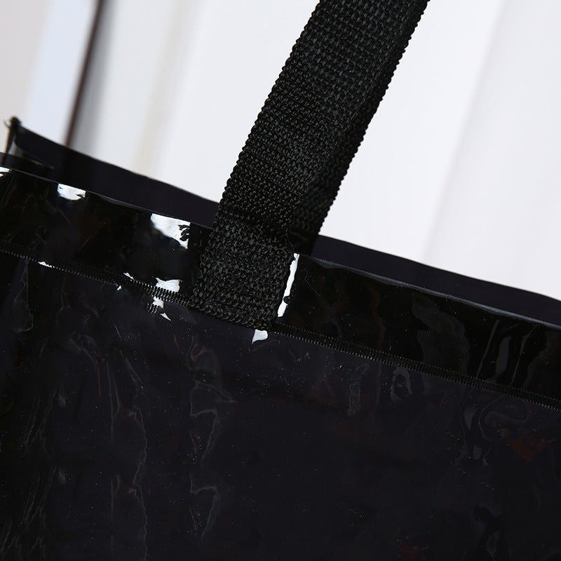 Medium Size Reusable PVC Gift Tote Bag With Handles