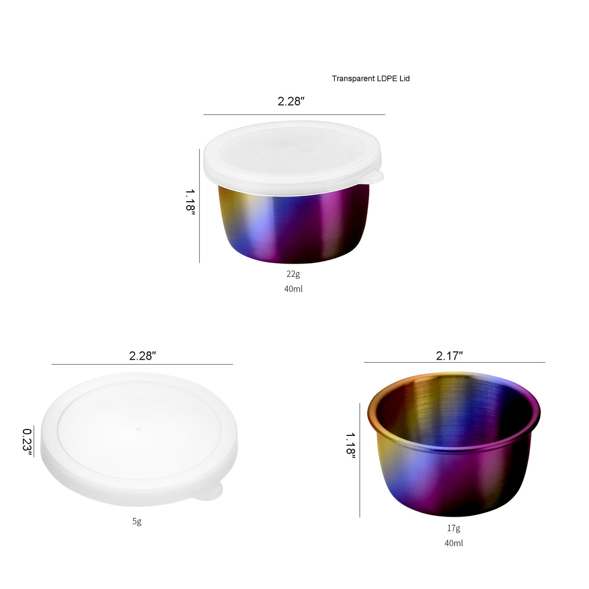 Size and weight information