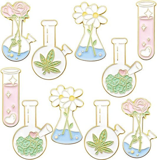 Custom Flower Shaped Cute Enamel Lapel Pins Brooch Pin Badge