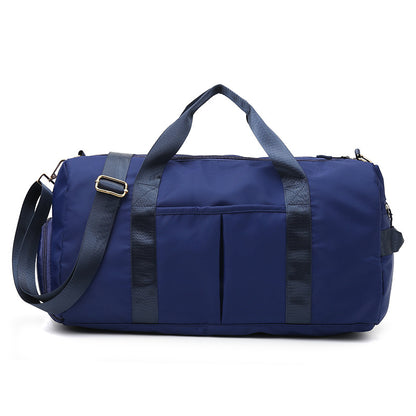 Travel Duffel Bag Sport Gym Bag Nylon Tote Bag Swimming Bag with Shoe Pouch&Wet Pocket